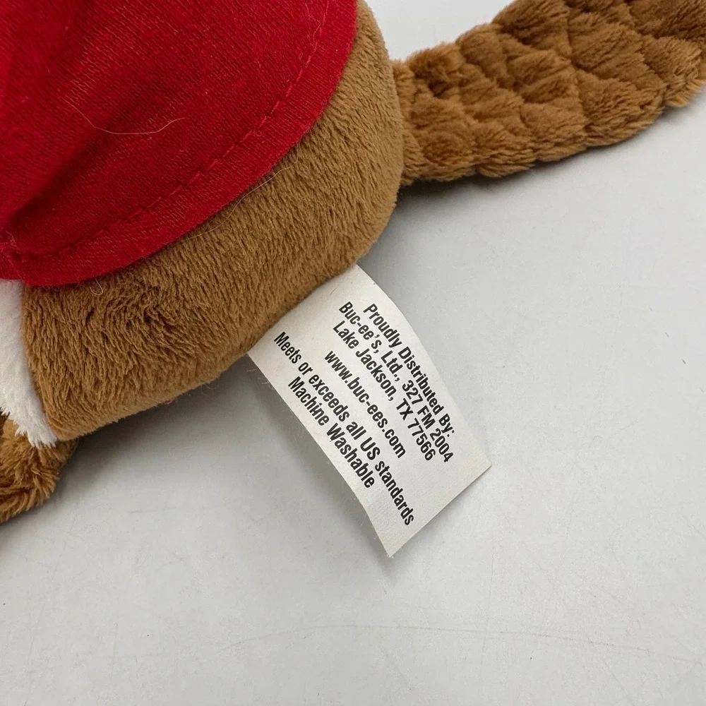 Buc-ee's Plush Mascot Toy Small Red New‎ Beaver Stuffed Animal Corduroy Hat